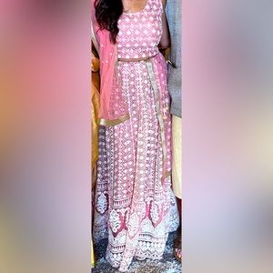 Gorgeous 3 Piece Lucknowi Lehenga